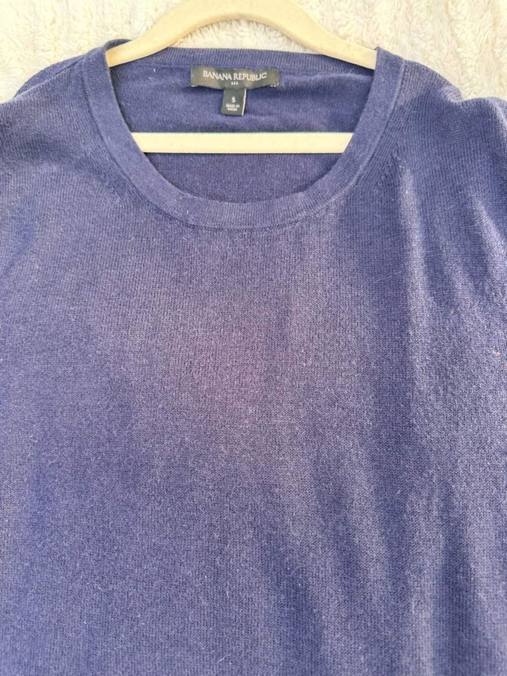 Banana Republic Navy Blue Crewneck Sweater